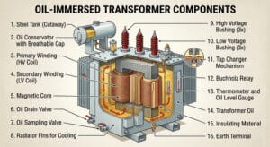 Components of an Oil-Filled Transformer