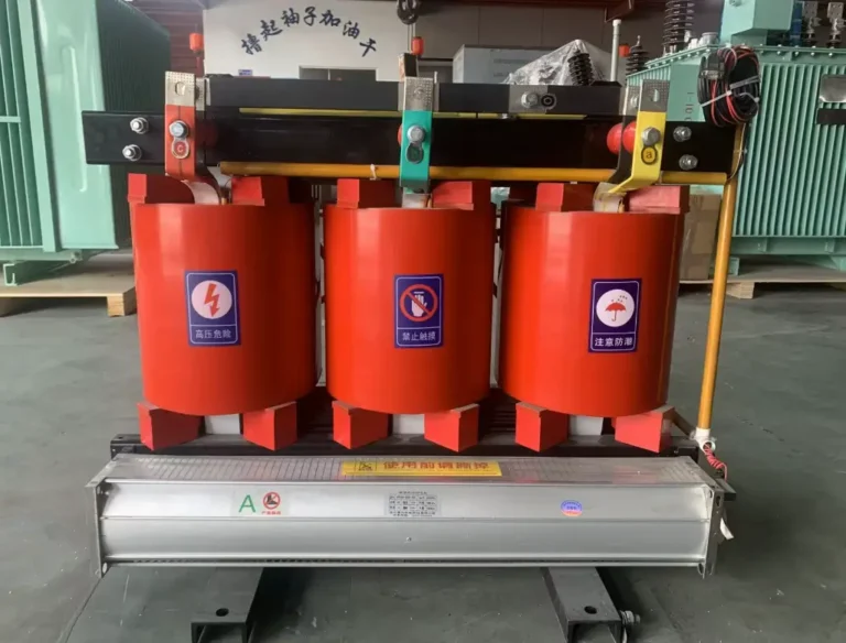 15 kVA dry type transformer with three resin-insulated windings in the BTCN Electric factory