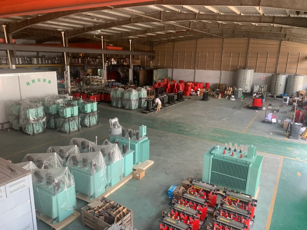 Oil immersed transformer manufacturers producing transformers in the BTCN Electric factory workshop