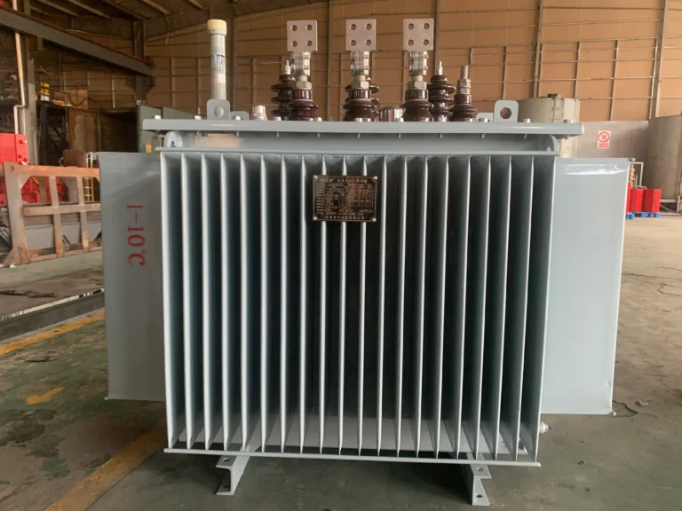 S13-M-630/10-0.4KV oil-immersed transformer with corrugated steel tank in the BTCN Electric workshop
